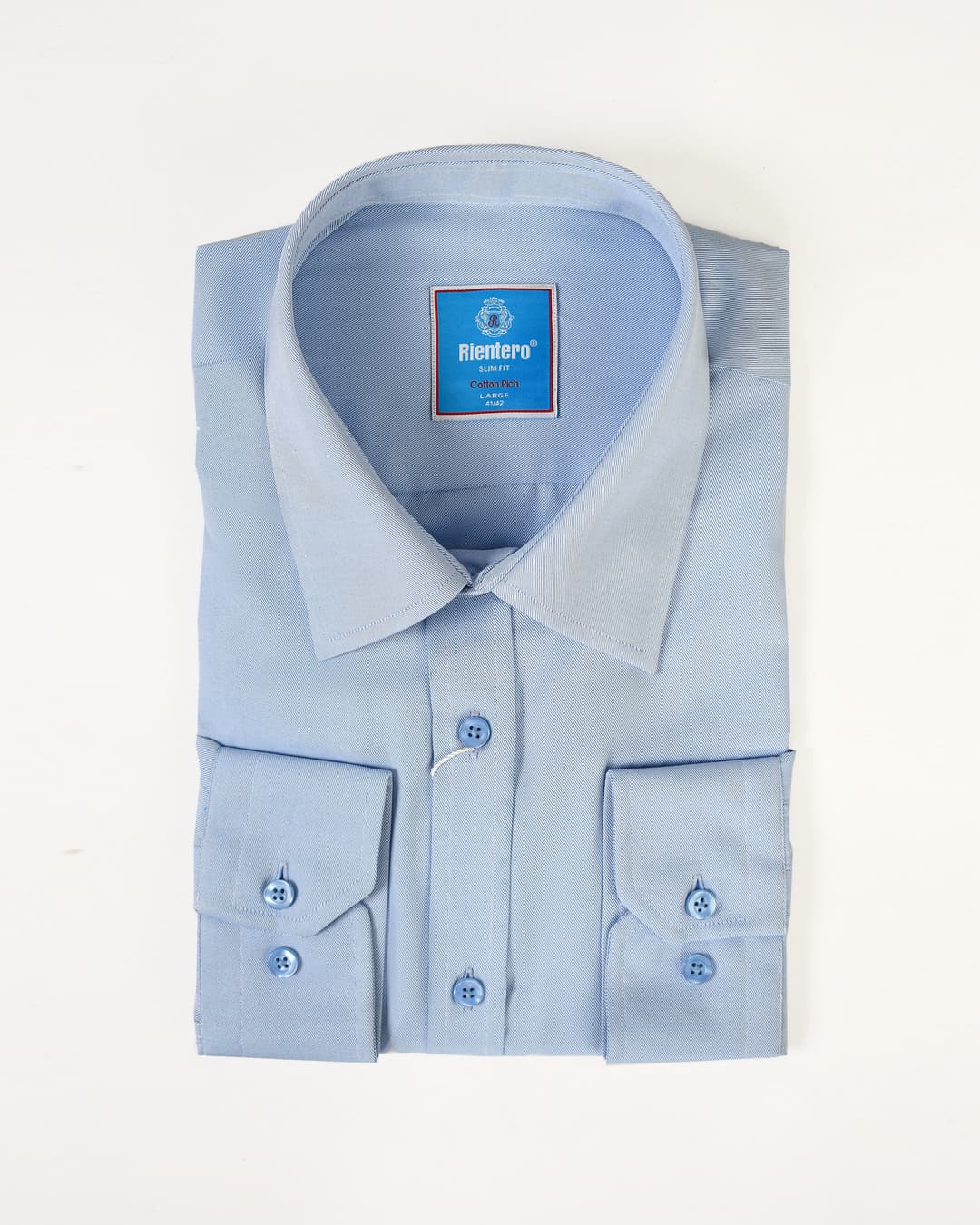 Classic Light Blue Cotton Formal Shirt
