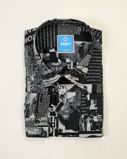Urban Graphic Print Cotton Shirt thumbnail