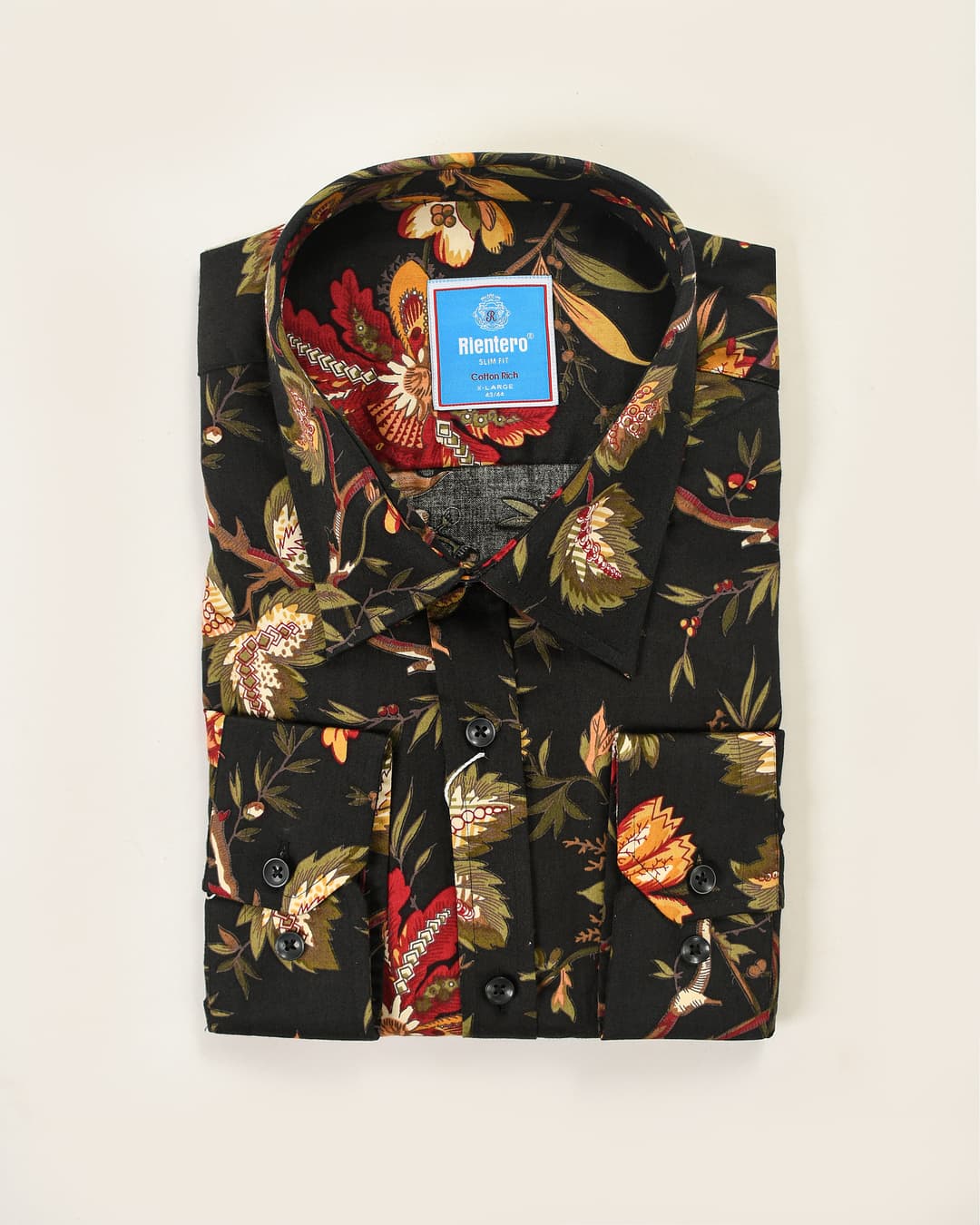 Men’s Premium Floral Cotton Shirt – Slim Fit
