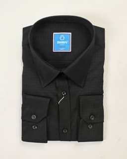 Men’s Classic Black Cotton Shirt thumbnail
