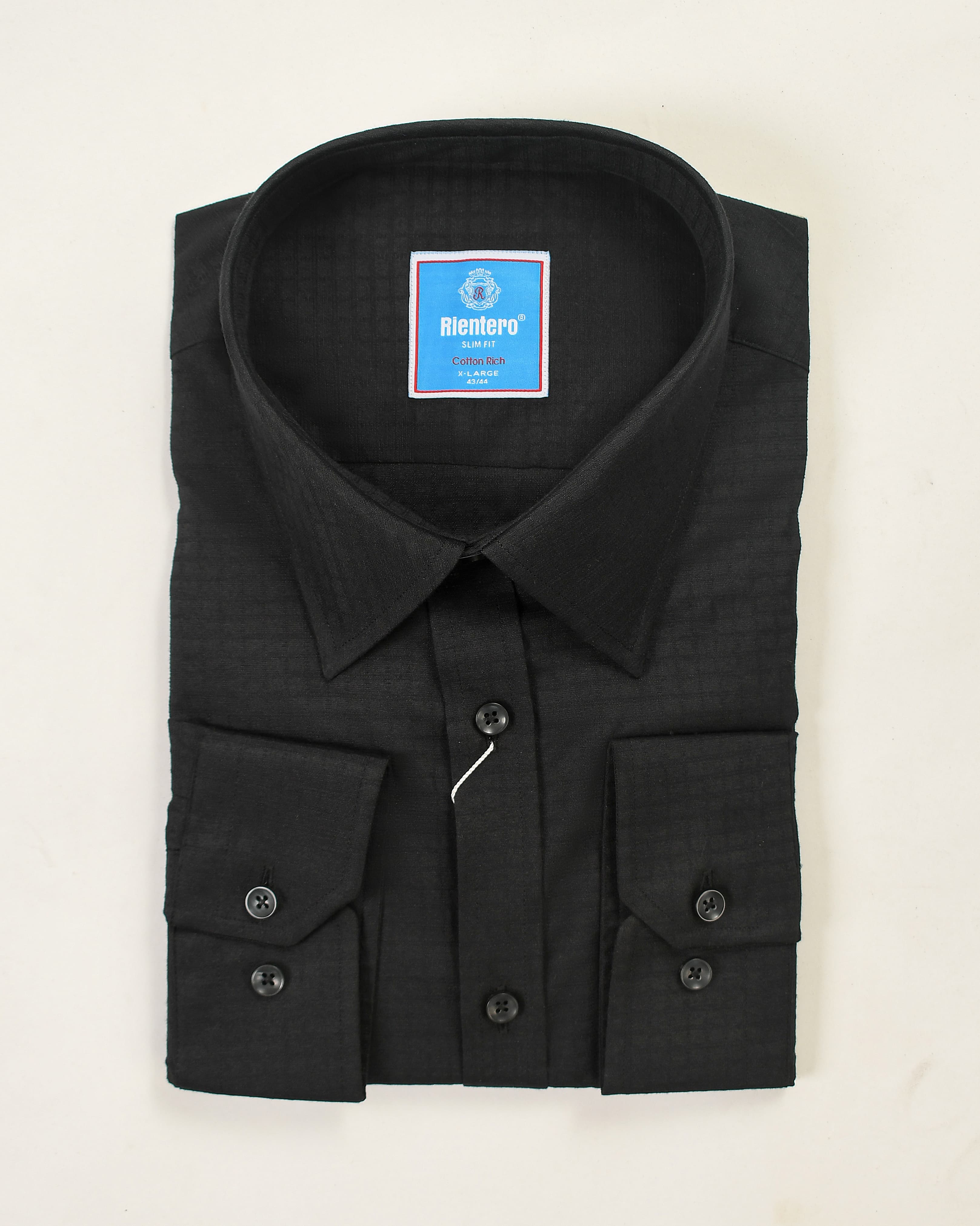 Men’s Classic Black Cotton Shirt