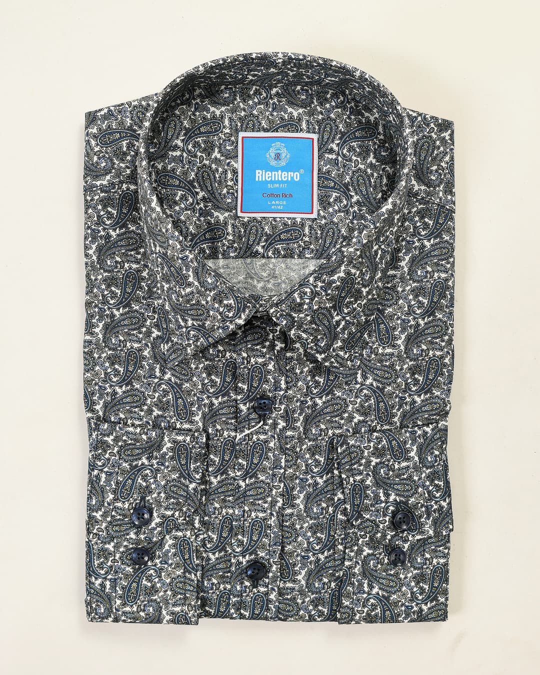 Men’s Paisley Print Cotton Shirt