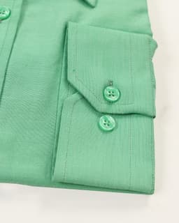 Classic Solid Green Long-Sleeve Shirt thumbnail