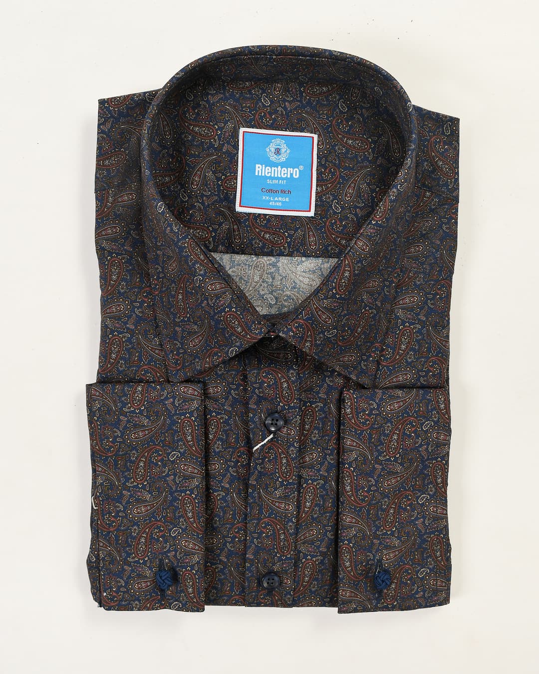 Signature Navy Floral Paisley Shirt