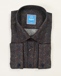 Signature Navy Floral Paisley Shirt thumbnail