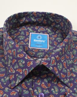 Signature Navy Floral Paisley Shirt thumbnail