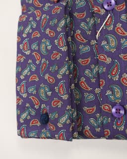 Royal Purple Micro-Paisley Shirt thumbnail