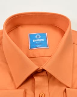 Rientero Orange Slim-Fit Cotton Rich Shirt thumbnail
