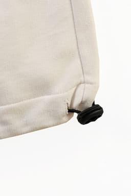 Alabaster White Wide-Leg Adjustable Sweatpants Joggers thumbnail