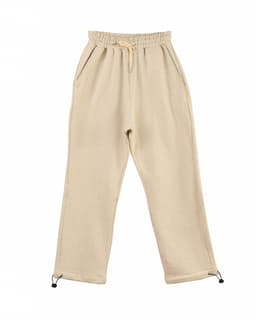 Sand Beige Wide-Leg Sweatpants Joggers thumbnail