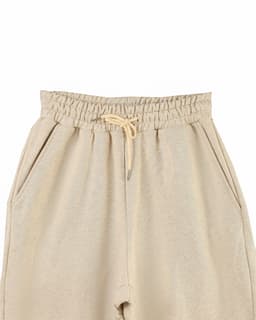 Sand Beige Wide-Leg Sweatpants Joggers thumbnail