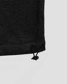 Black Wide-Leg Adjustable Sweatpants Joggers thumbnail