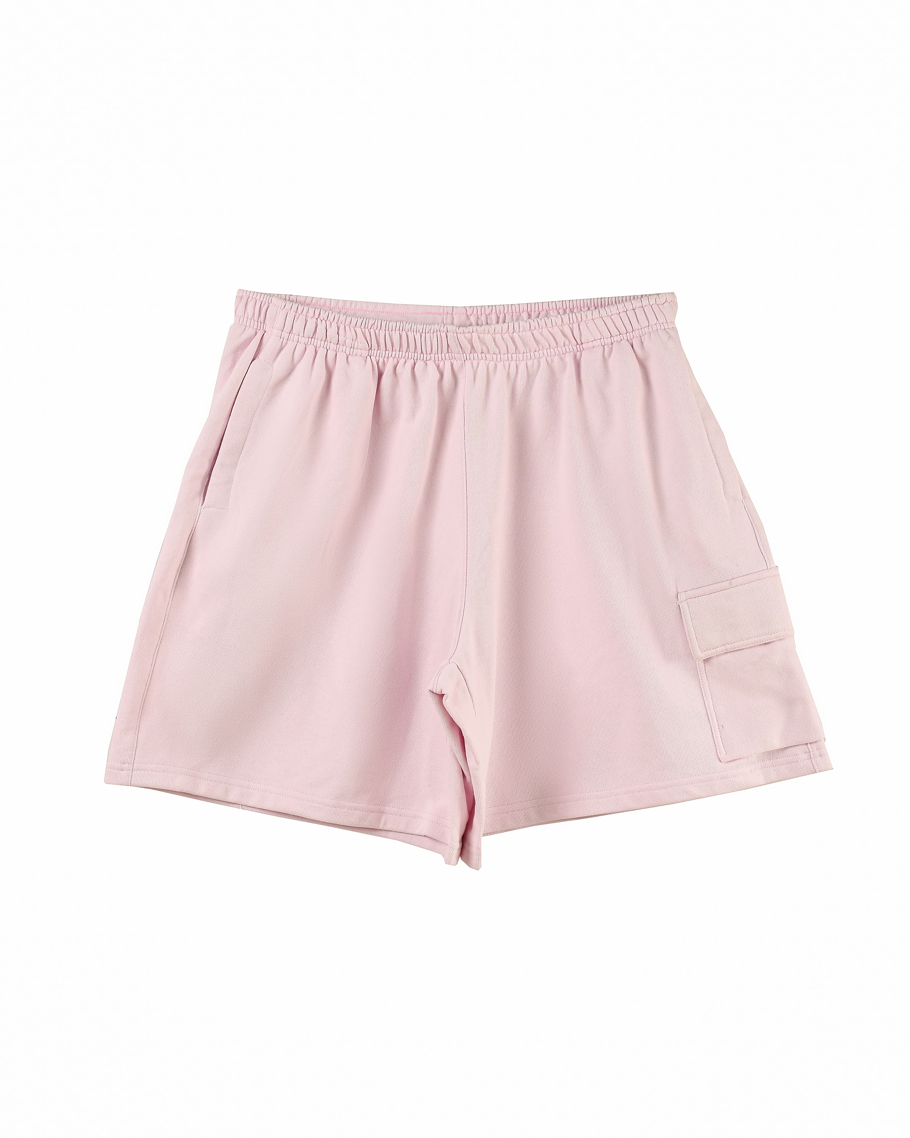 Dusty Rose Twill Cargo Shorts