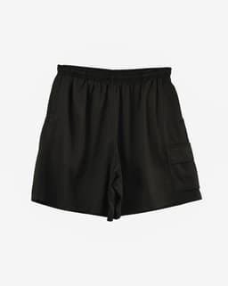 Onyx Black Twill Cargo Shorts thumbnail