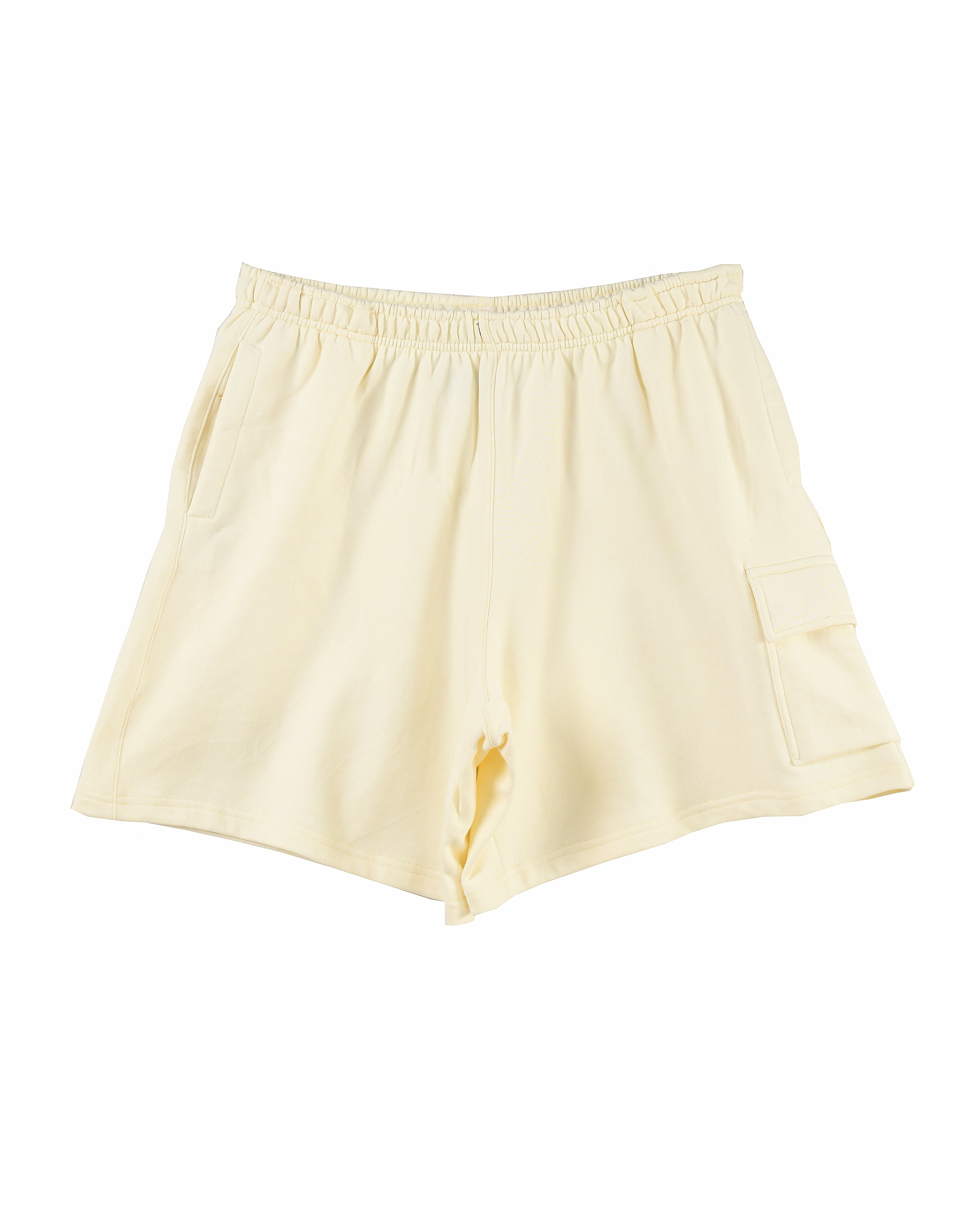 Vanilla Cream Twill Cargo Shorts