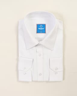 Executive White Texture  Slim-Fit Shirt thumbnail