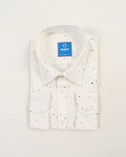 White-on-White Polka Dot Slim-Fit Shirt thumbnail