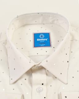 White-on-White Polka Dot Slim-Fit Shirt thumbnail