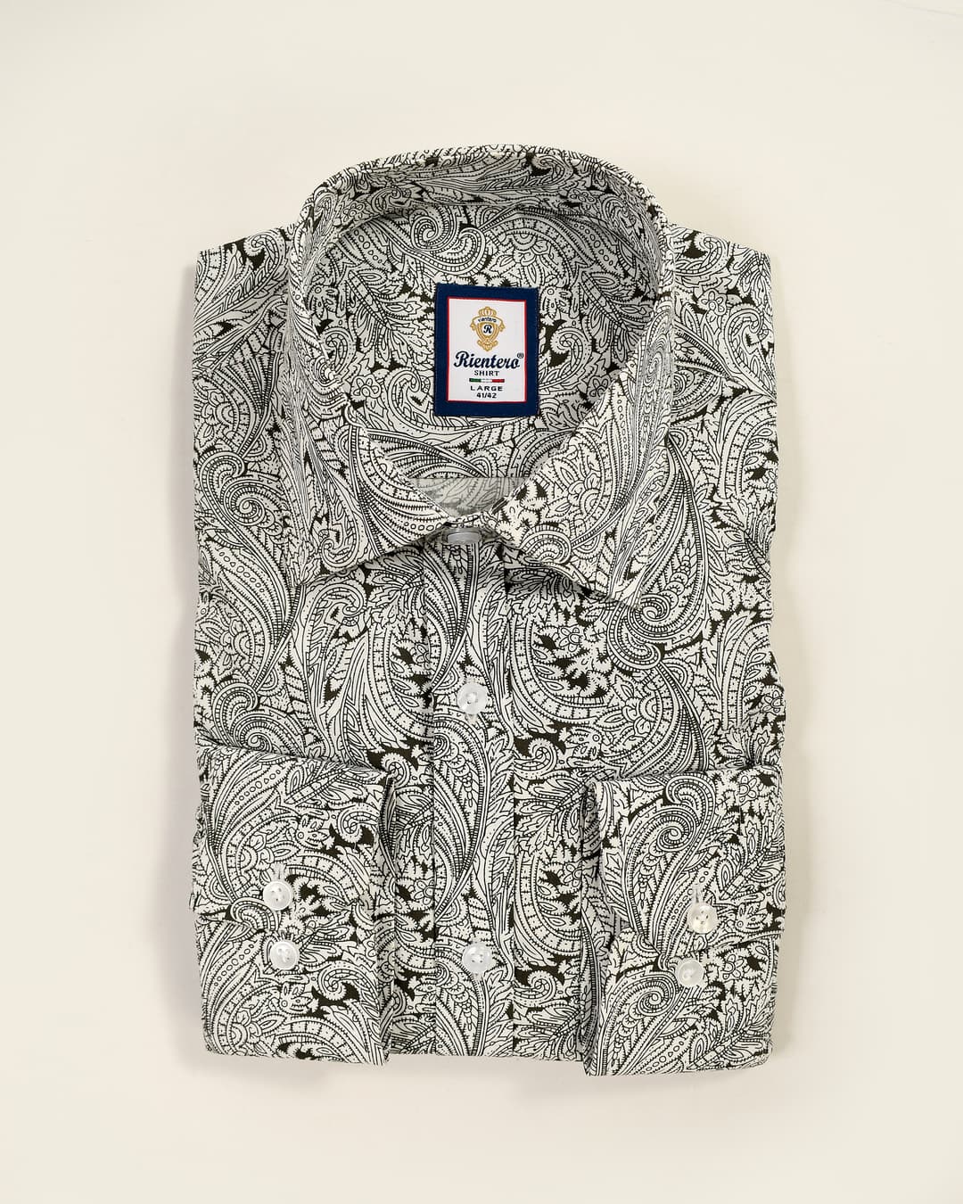  Paisley Slim-Fit Cotton Shirt