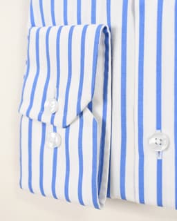 Azure Stripe Textured Slim-Fit Shirt thumbnail
