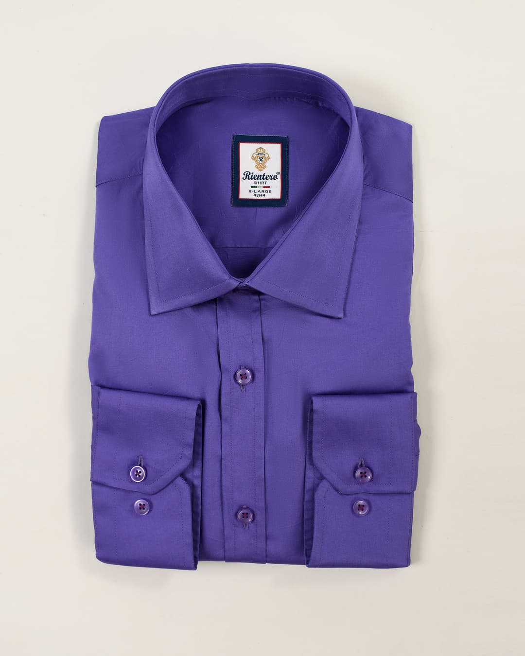 Regal Purple Dobby-Textured Slim-Fit Shirt