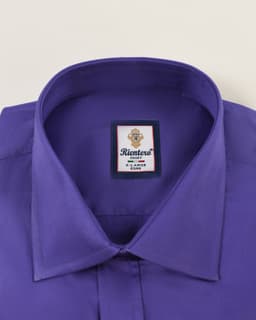 Regal Purple Dobby-Textured Slim-Fit Shirt thumbnail