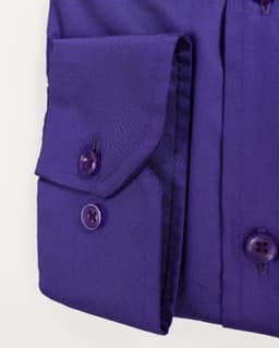 Regal Purple Dobby-Textured Slim-Fit Shirt thumbnail