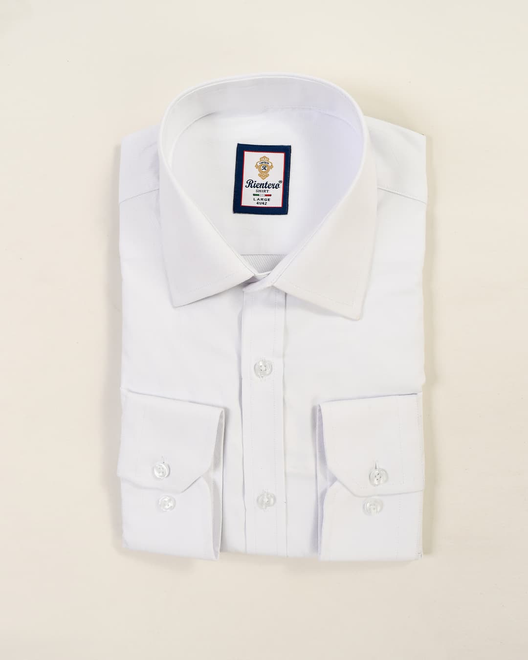White Slimfit Textured Men Shirt