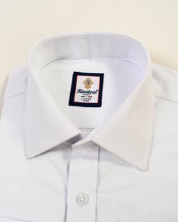 White Slimfit Textured Men Shirt thumbnail
