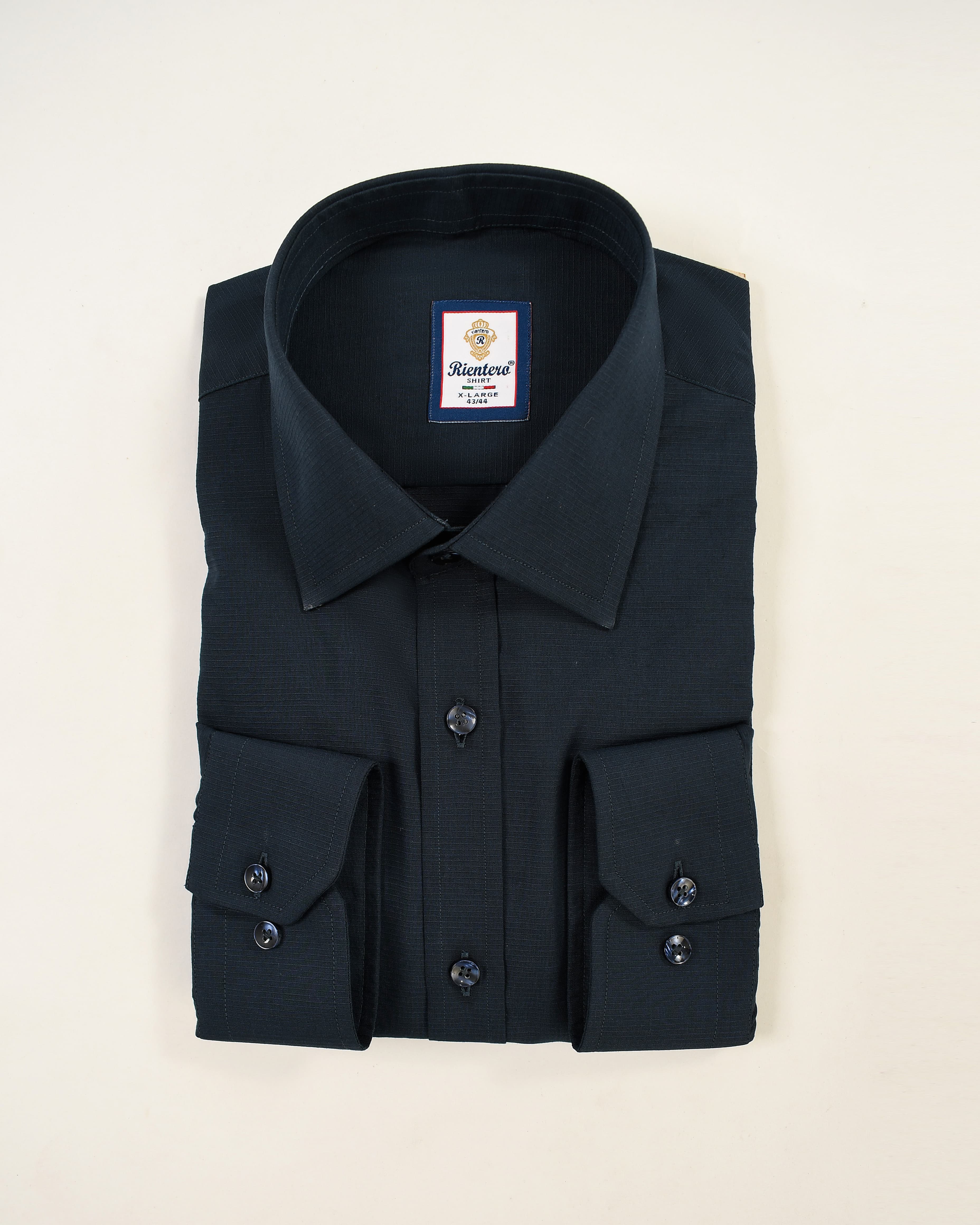 Men’s Sky Blue Cotton Textured Shirt