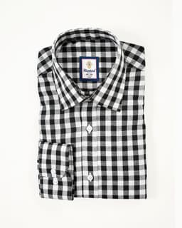 White & Black Buffalo Check Cotton Shirt thumbnail