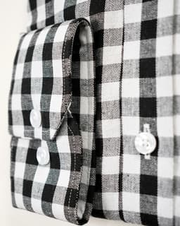 White & Black Buffalo Check Cotton Shirt thumbnail