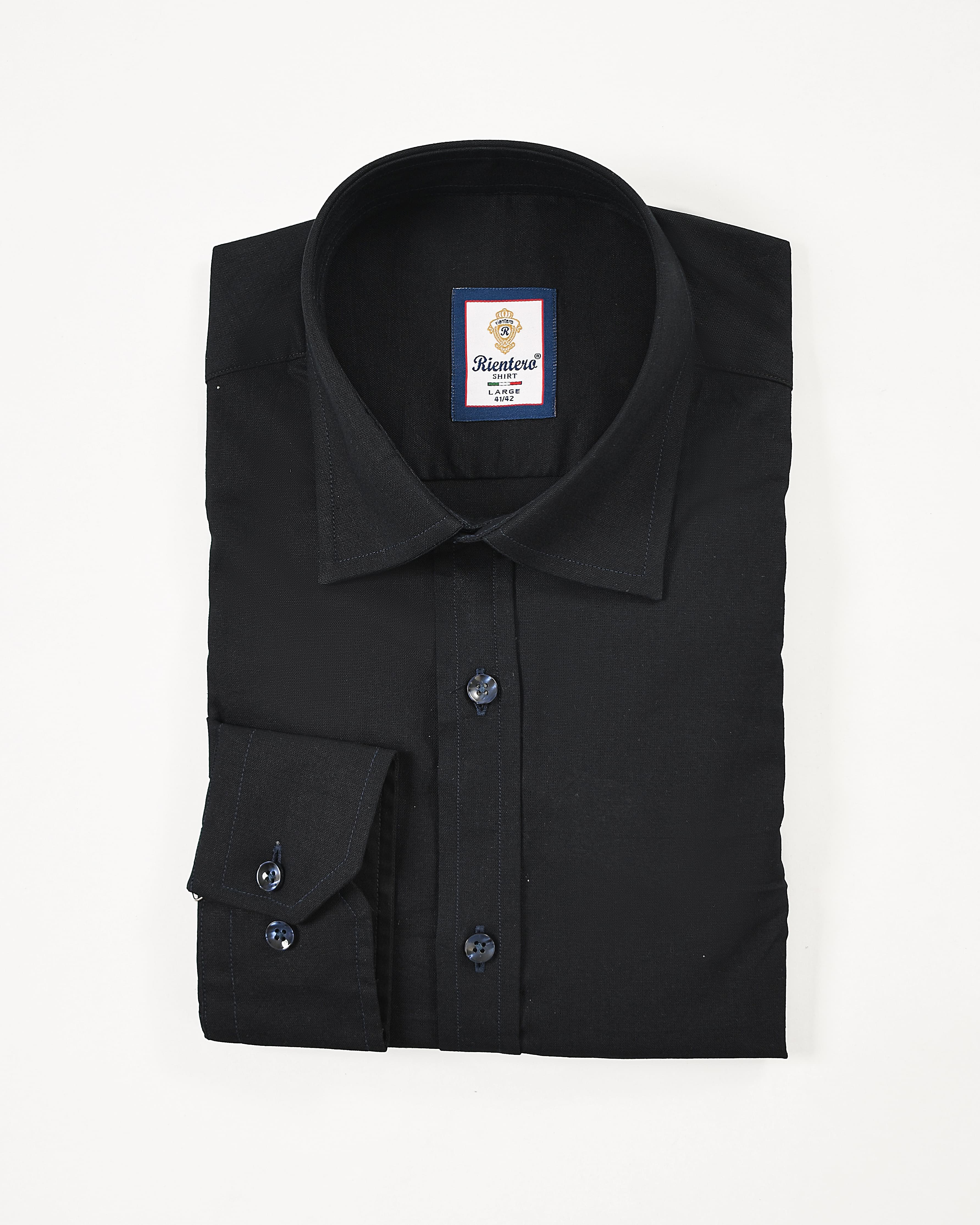 Premium Black Dobby Weave Men Dress Shirt