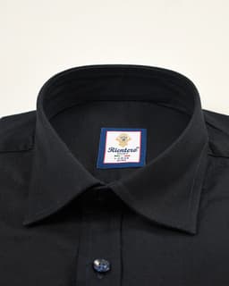 Premium Black Dobby Weave Men Dress Shirt thumbnail