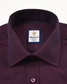 Men’s Premium Royal Burgundy Dobby Cotton Dress Shirt thumbnail
