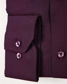 Men’s Premium Royal Burgundy Dobby Cotton Dress Shirt thumbnail