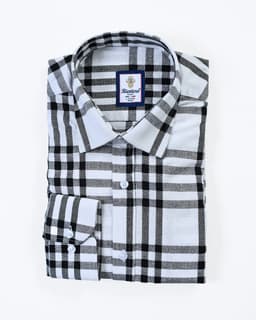 Seersucker Check Cotton Men Shirt thumbnail