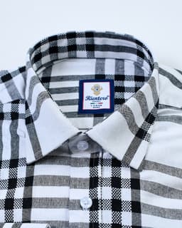 Seersucker Check Cotton Men Shirt thumbnail