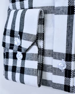 Seersucker Check Cotton Men Shirt thumbnail